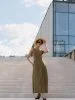 Купить Платье- миди А-силуэта цвет Хаки в фирменном магазине спортивной одежды Brillante.by