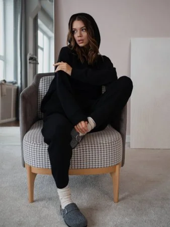 Купить Костюм Therm цвет ЧЕРНЫЙ (двойная вязка) в фирменном магазине спортивной одежды Brillante.by