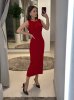Платье трикотажное CHIC цв. классический красный