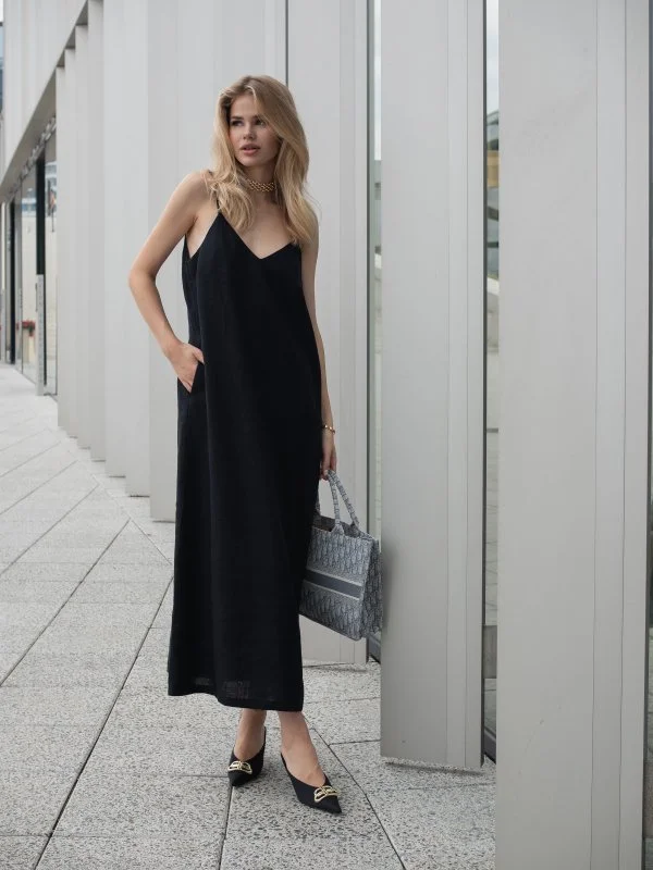 Платье комбинация цвет Чёрный