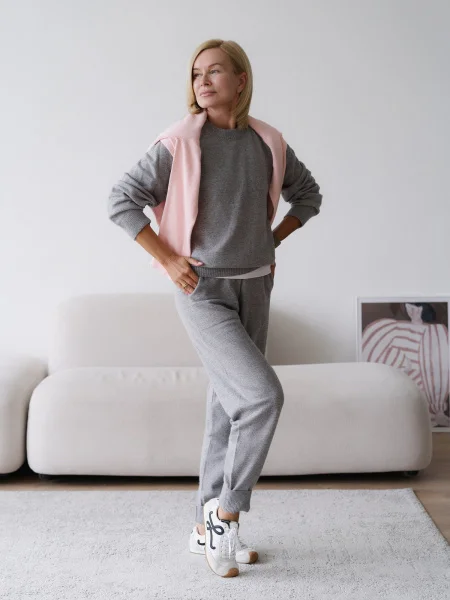 Костюм из ангоровой шерсти цвет СЕРЫЙ - в фирменном магазине спортивной одежды Brillante.by