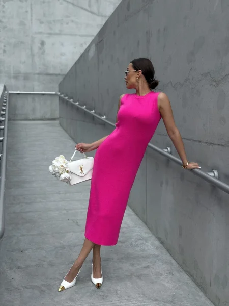 Платье трикотажное CHIC цв. ослепительный розовый Платье трикотажное CHIC цв. ослепительный розовый - в фирменном магазине спортивной одежды Brillante.by