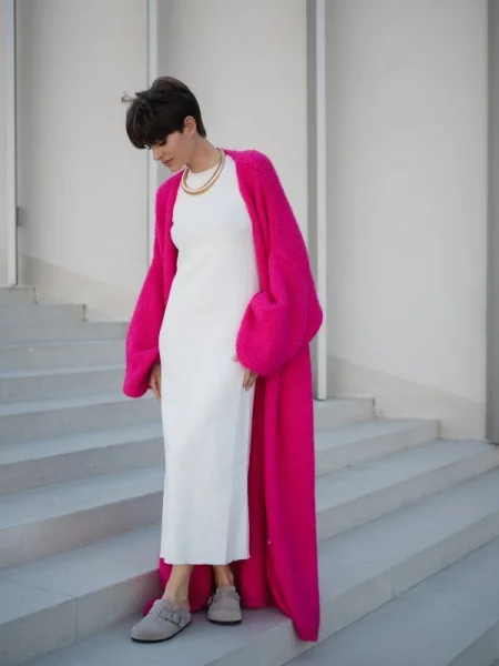 Платье трикотажное CHIC цв. молочный Платье трикотажное CHIC цв. молочный