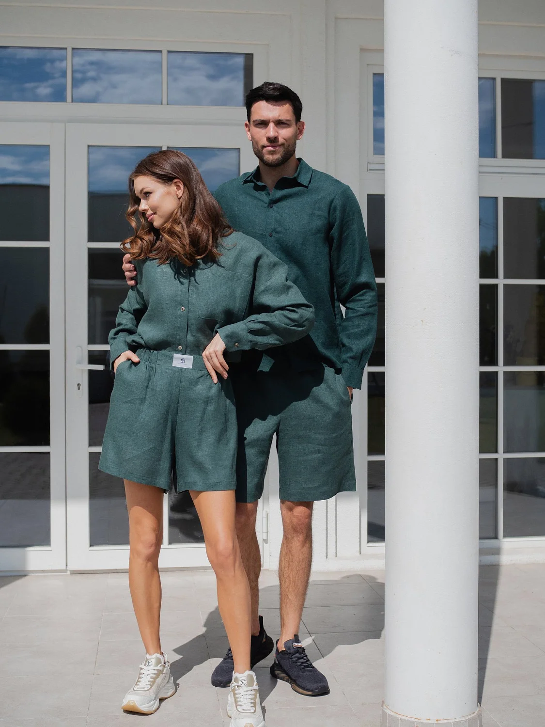 Костюм рубашка с шортами цвет Изумруд  (можно купить отдельно)