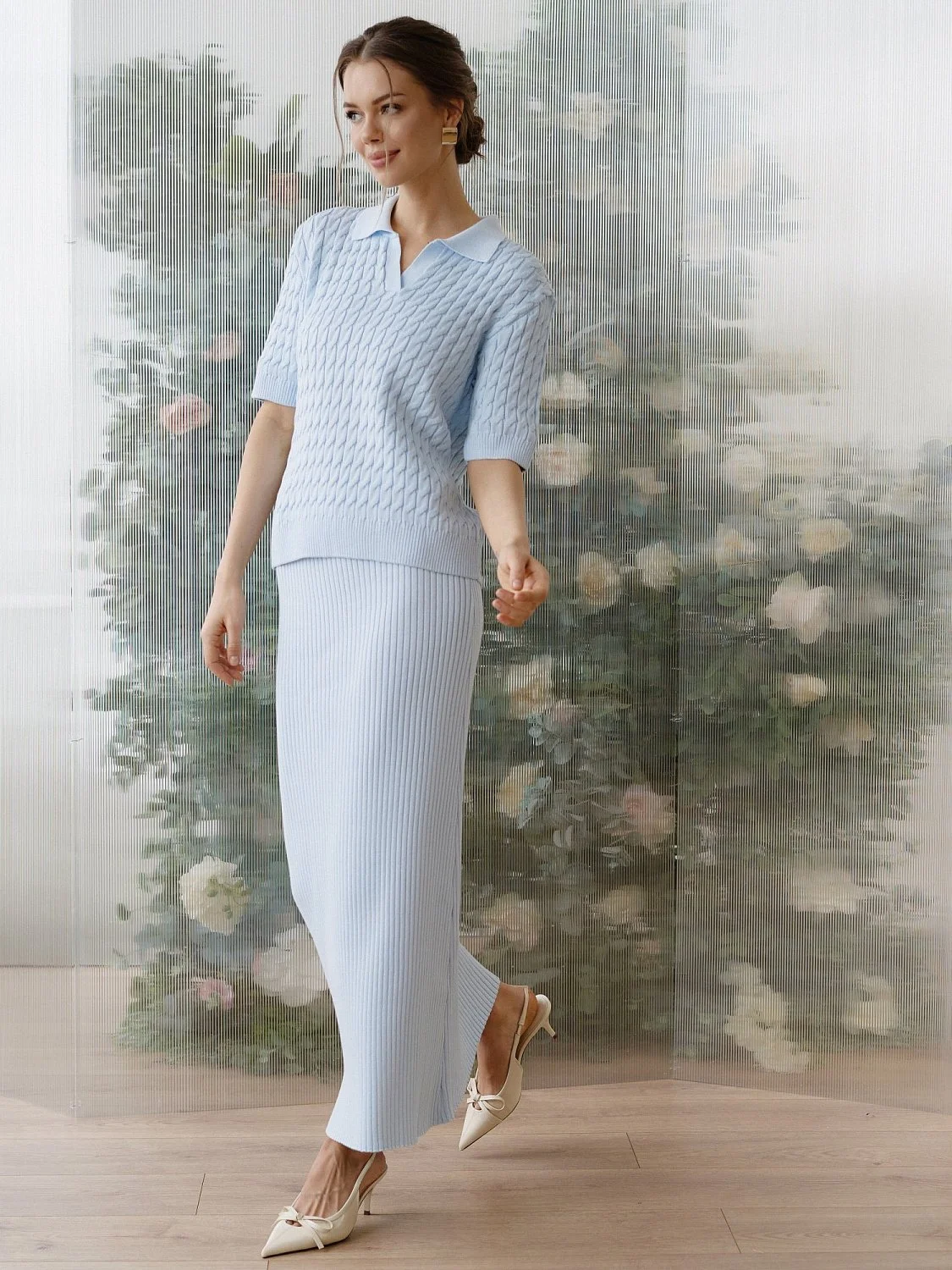 Поло цв.голубой