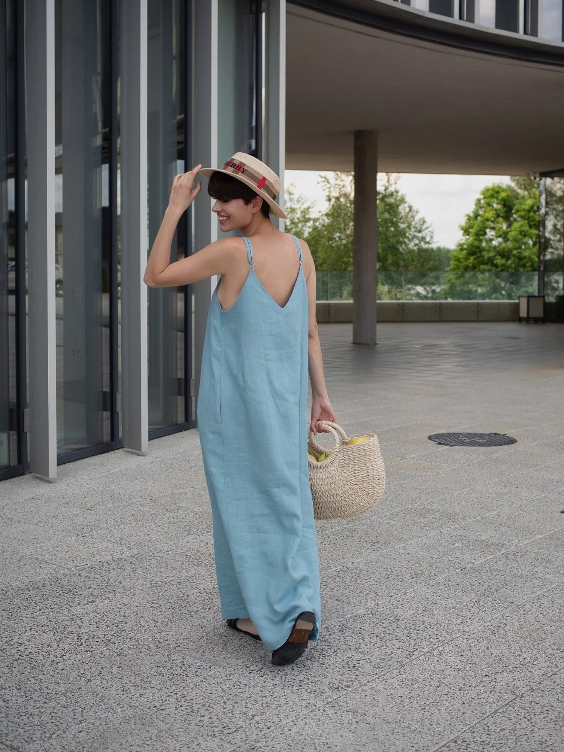 Платье комбинация цвет Океан Платье комбинация цвет Океан