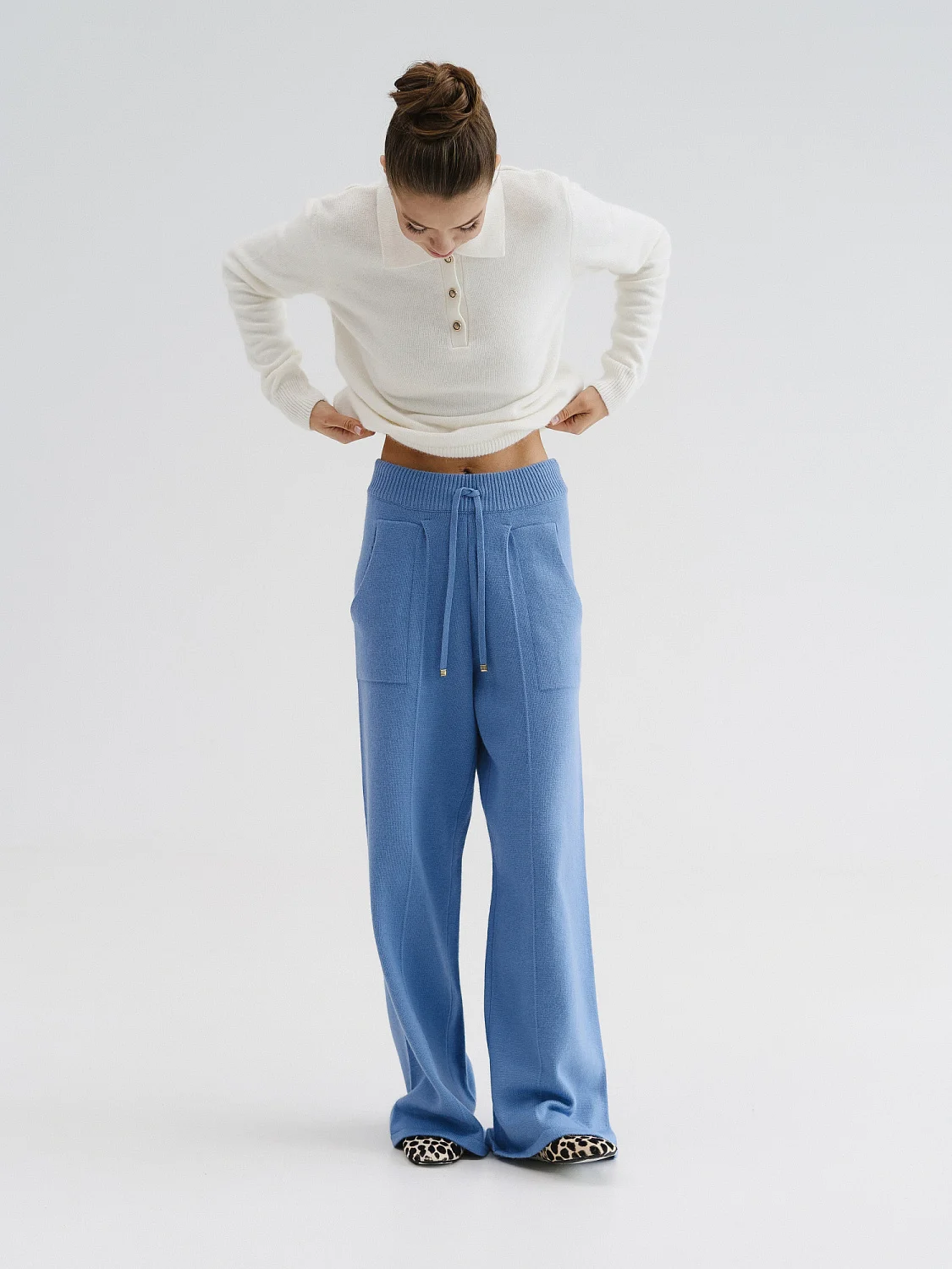 Брюки  Eclat цвет ледяной голубой