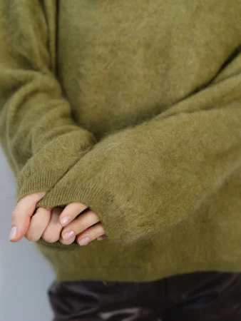 Купить Свитер кашемировый цв.Оливка в фирменном магазине спортивной одежды Brillante.by