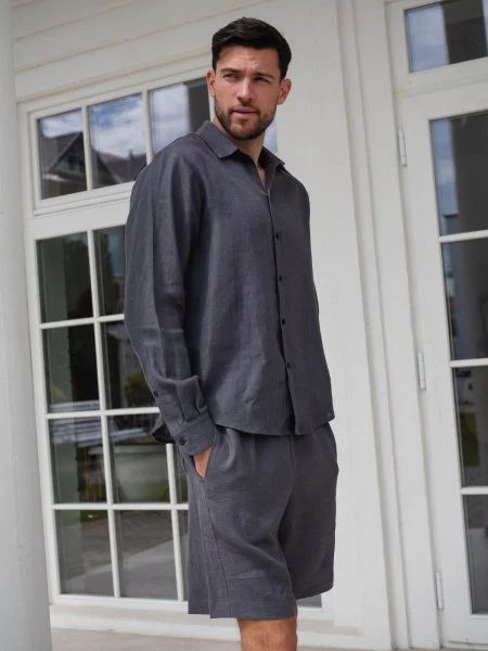 Костюм рубашка с шортами цвет Графит  (можно купить отдельно) - в фирменном магазине спортивной одежды Brillante.by