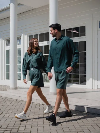 Купить Костюм рубашка с шортами цвет Изумруд  (можно купить отдельно) в фирменном магазине спортивной одежды Brillante.by