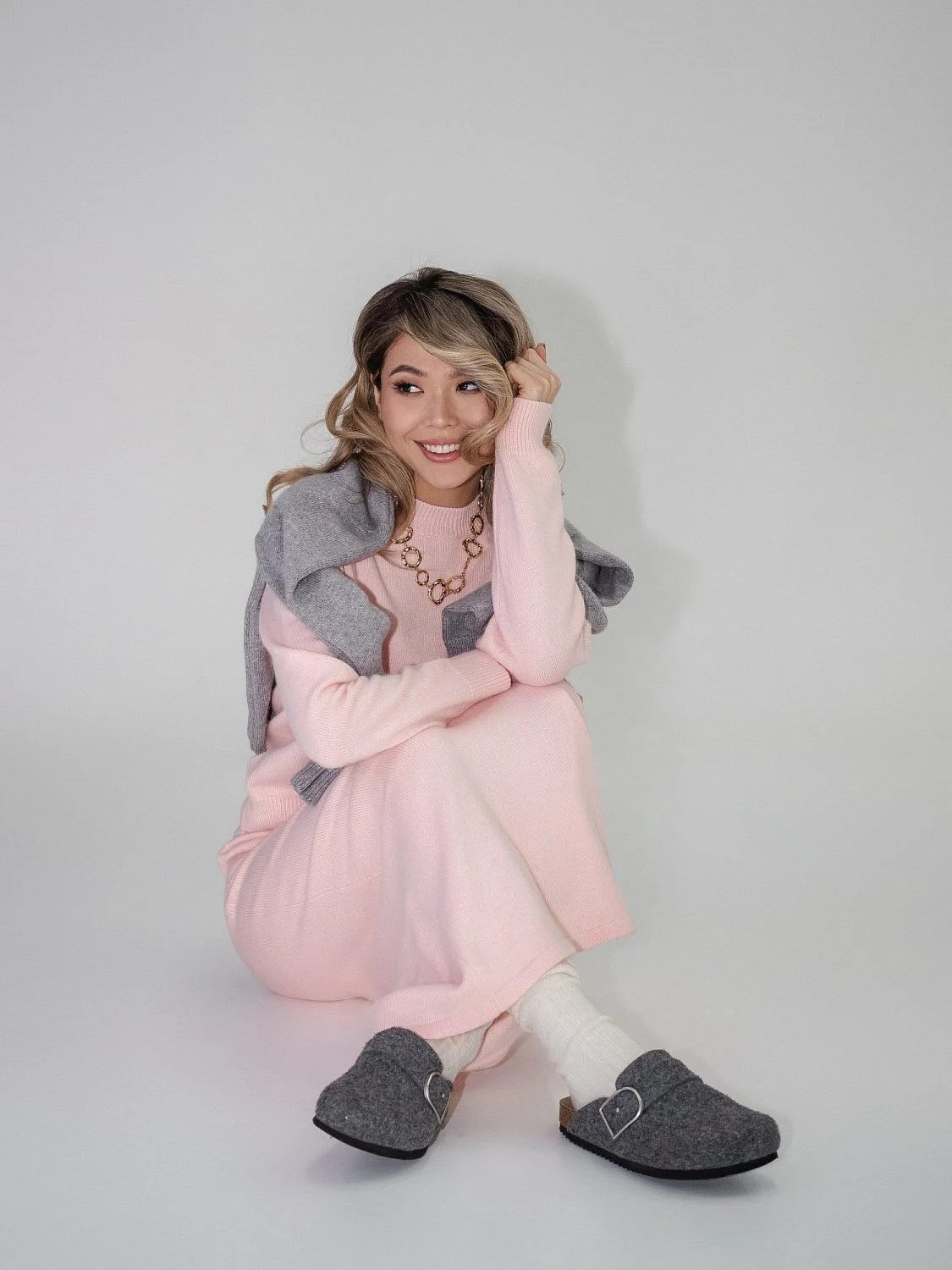 Костюм ангоровый "Алло Галочка" цвет персиков-Розовый Костюм ангоровый "Алло Галочка" цвет персиков-Розовый