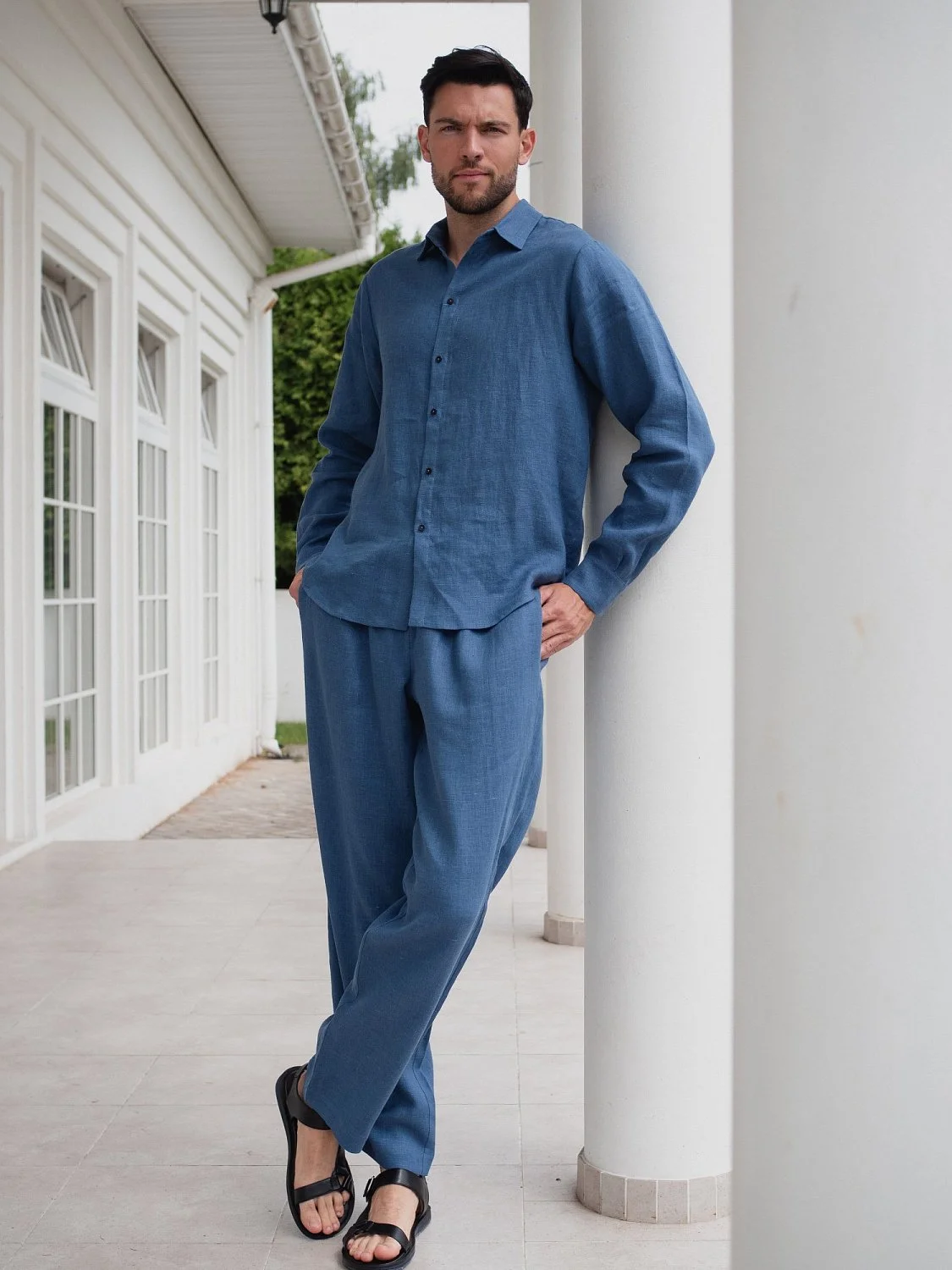Костюм рубашка, брюки цвет Синий  (можно купить отдельно)