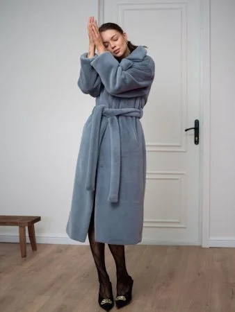 Шуба халат цвет Серо-голубой Купить Шуба халат цвет Серо-голубой в фирменном магазине спортивной одежды Brillante.by