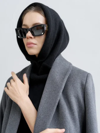 Капор ангоровый цвет Чёрный