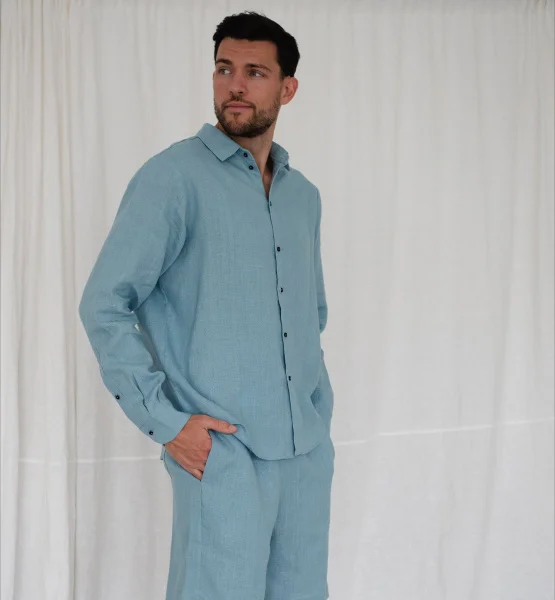 Костюм рубашка с брюками цвет Океан  (можно купить отдельно) - в фирменном магазине спортивной одежды Brillante.by