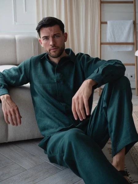 Костюм рубашка, брюки цвет Изумруд  (можно купить отдельно) - в фирменном магазине спортивной одежды Brillante.by