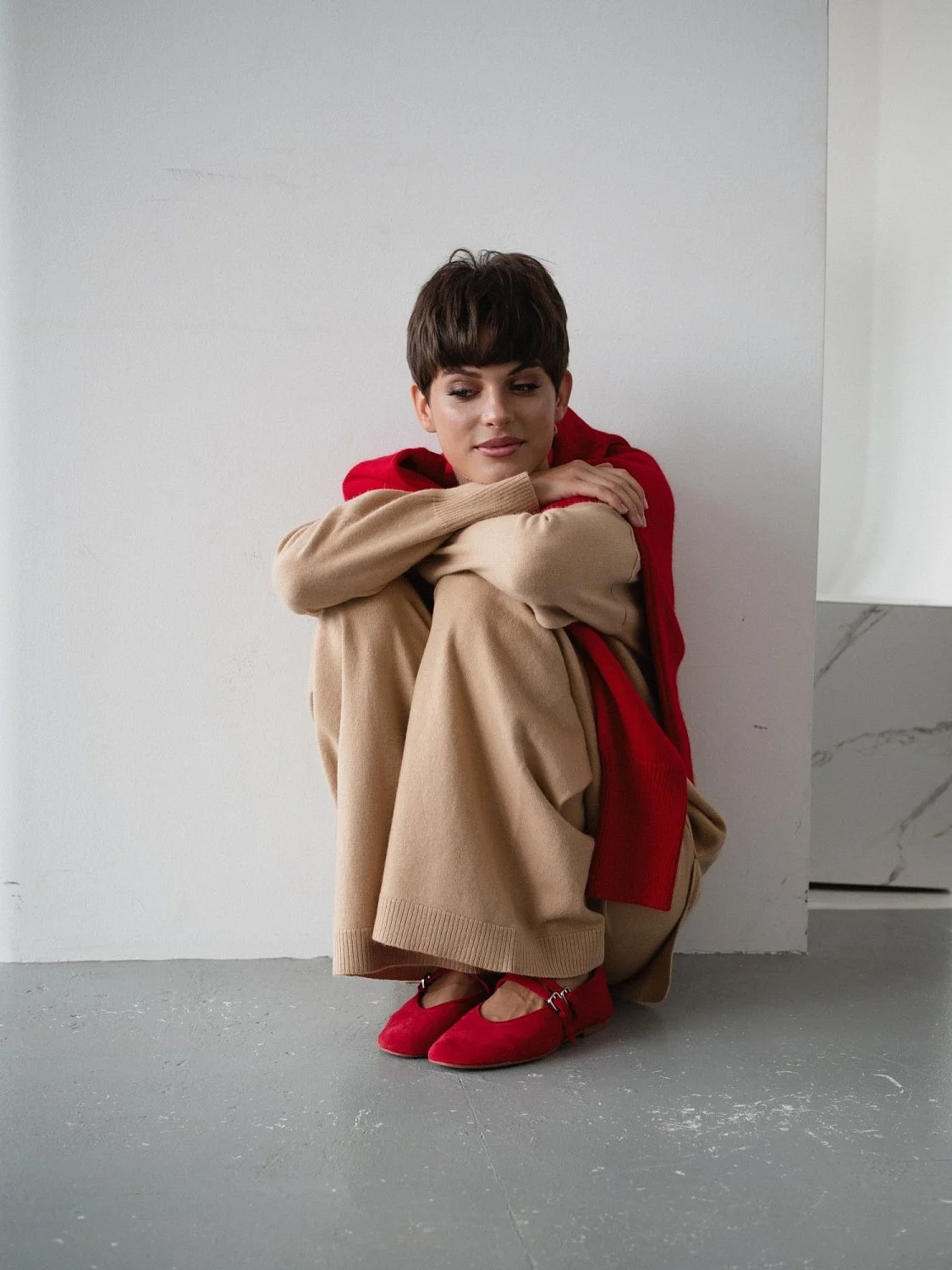 Костюм из ангоры цвет Песок Костюм из ангоры цвет Песок