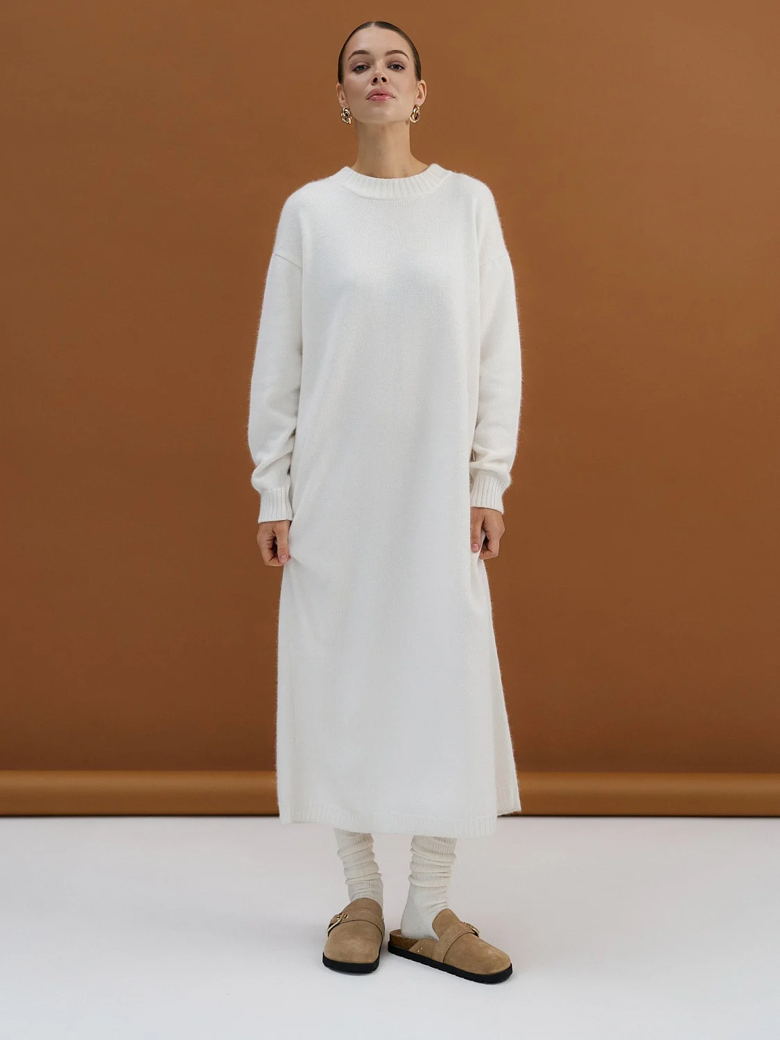 Платье ангоровое цвет Молочный Платье ангоровое цвет Молочный