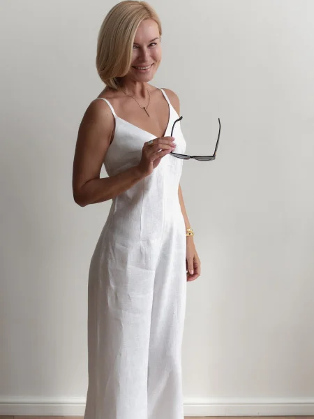 Комбинезон брючный цвет белый - в фирменном магазине спортивной одежды Brillante.by