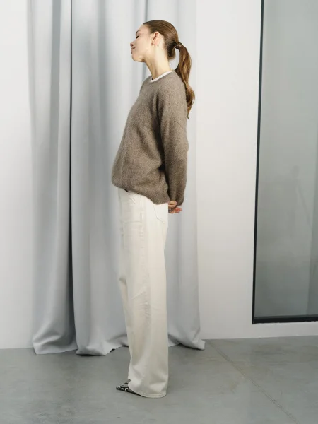 Свитер кашемировый цв. Бежево-коричневый - в фирменном магазине спортивной одежды Brillante.by