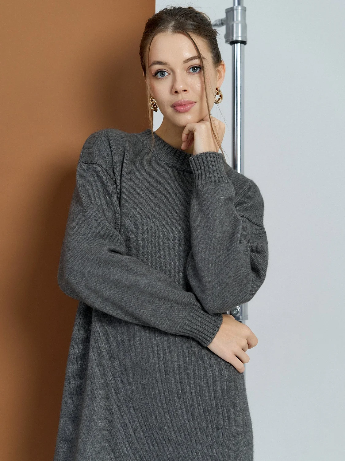 Платье ангоровое цвет Графит