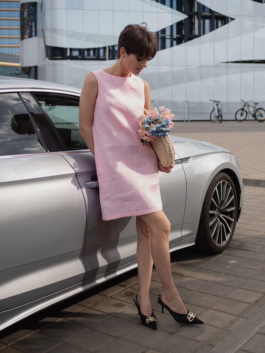 Платье футляр цвет  Rose Платье футляр цвет  Rose