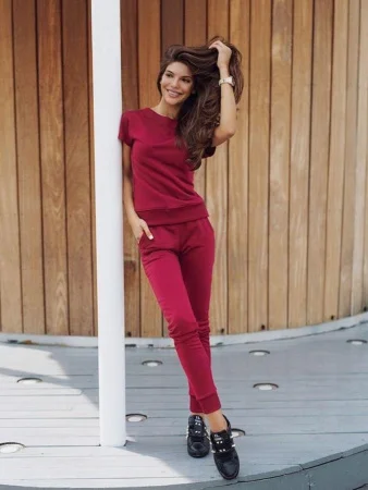 Костюм женский цвет Марсала Купить Костюм женский цвет Марсала в фирменном магазине спортивной одежды Brillante.by