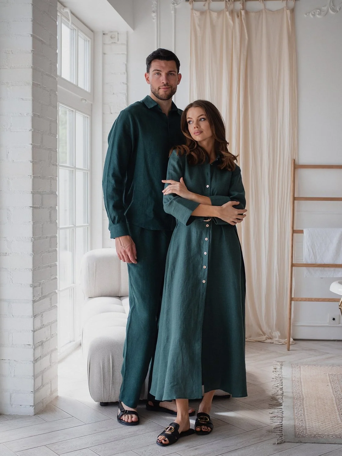 Костюм рубашка, брюки цвет Изумруд  (можно купить отдельно)