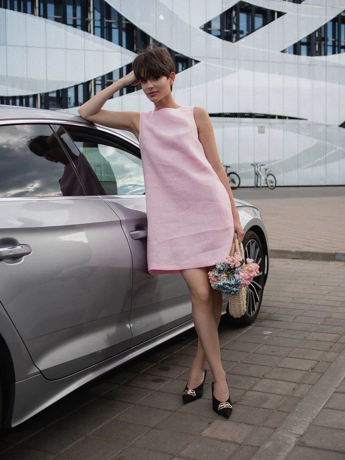 Платье футляр цвет  Rose Платье футляр цвет  Rose