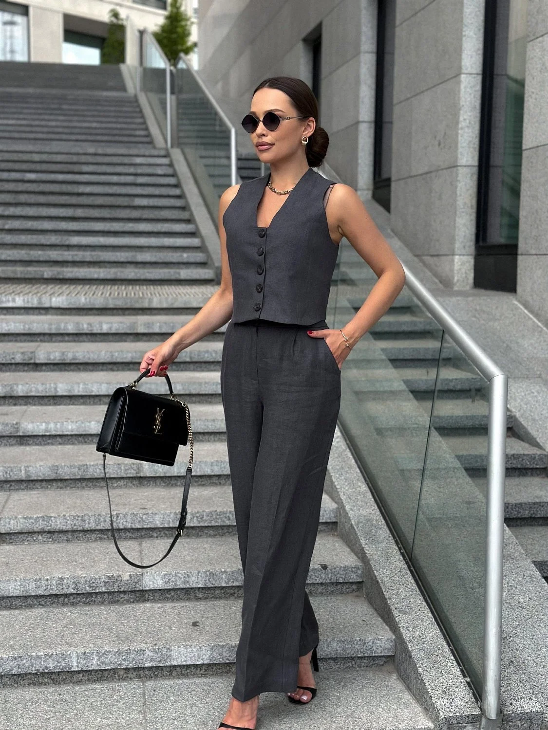 Костюм с жилетом цвет Графит (жилет и брюки можно купить отдельно)