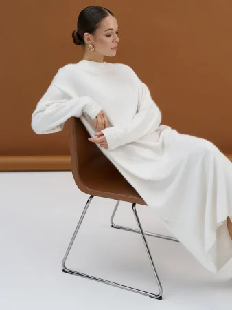 Платье ангоровое цвет Молочный Купить Платье ангоровое цвет Молочный в фирменном магазине спортивной одежды Brillante.by