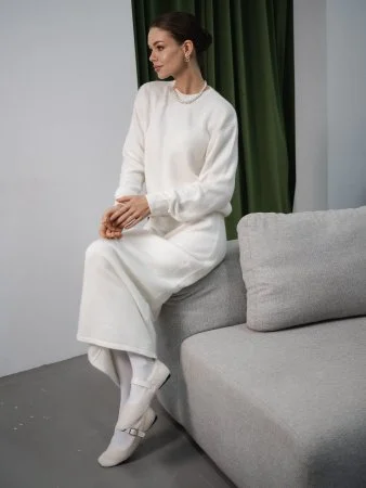 Костюм ангоровый "Алло Галочка" цвет Молочный Купить Костюм ангоровый "Алло Галочка" цвет Молочный в фирменном магазине спортивной одежды Brillante.by