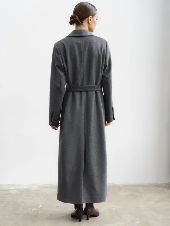 Пальто-халат (шерсть 100%) цв.серый Купить Пальто-халат (шерсть 100%) цв.серый в фирменном магазине спортивной одежды Brillante.by