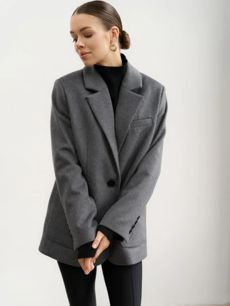 Пиджак GRIS цвет серый