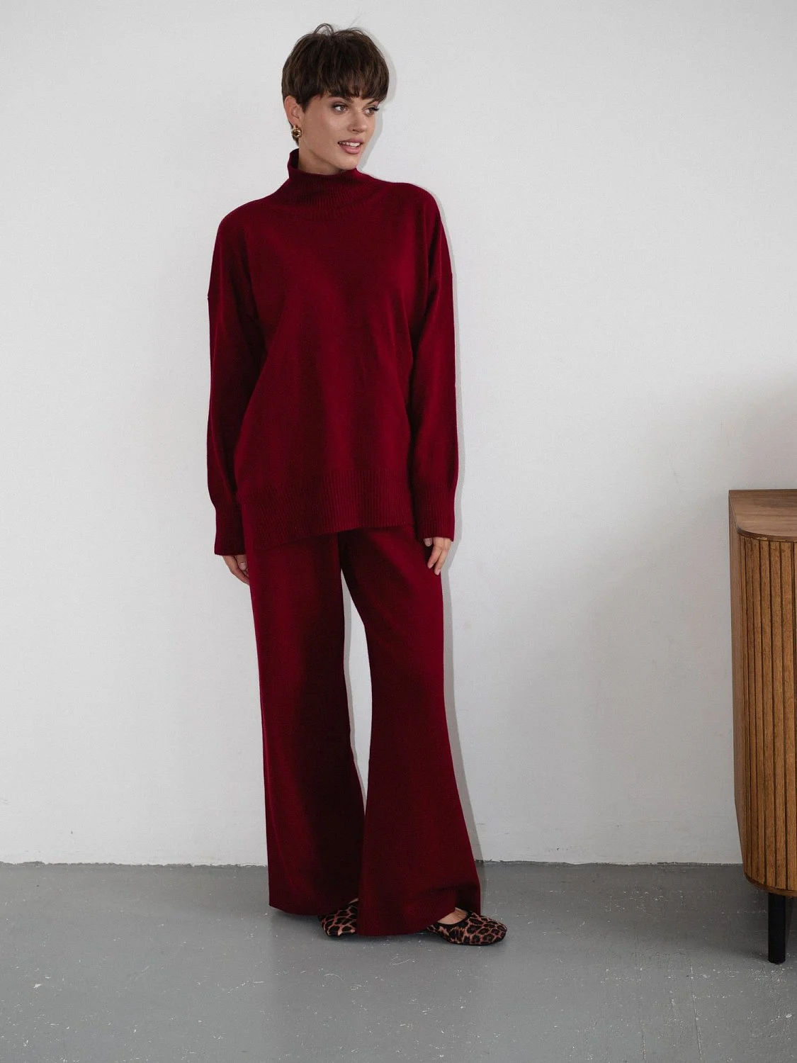 Костюм из ангоры цвет Марсала Костюм из ангоры цвет Марсала