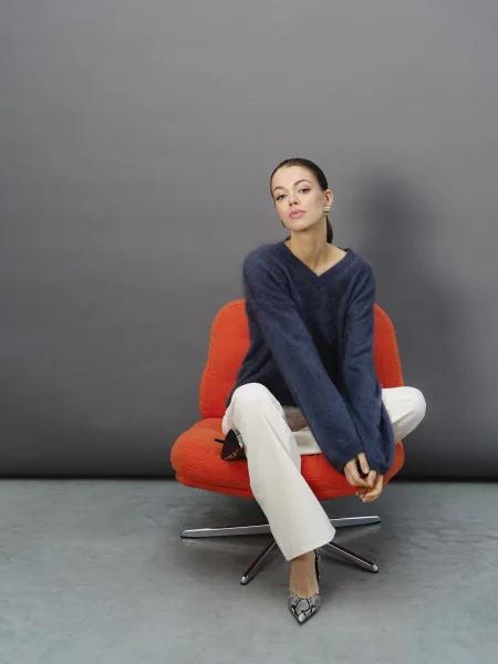 Свитер кашемировый цв.Глубокий синий - в фирменном магазине спортивной одежды Brillante.by