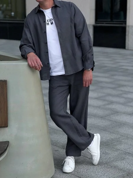 Костюм рубашка, брюки цвет Графит  (можно купить отдельно) - в фирменном магазине спортивной одежды Brillante.by