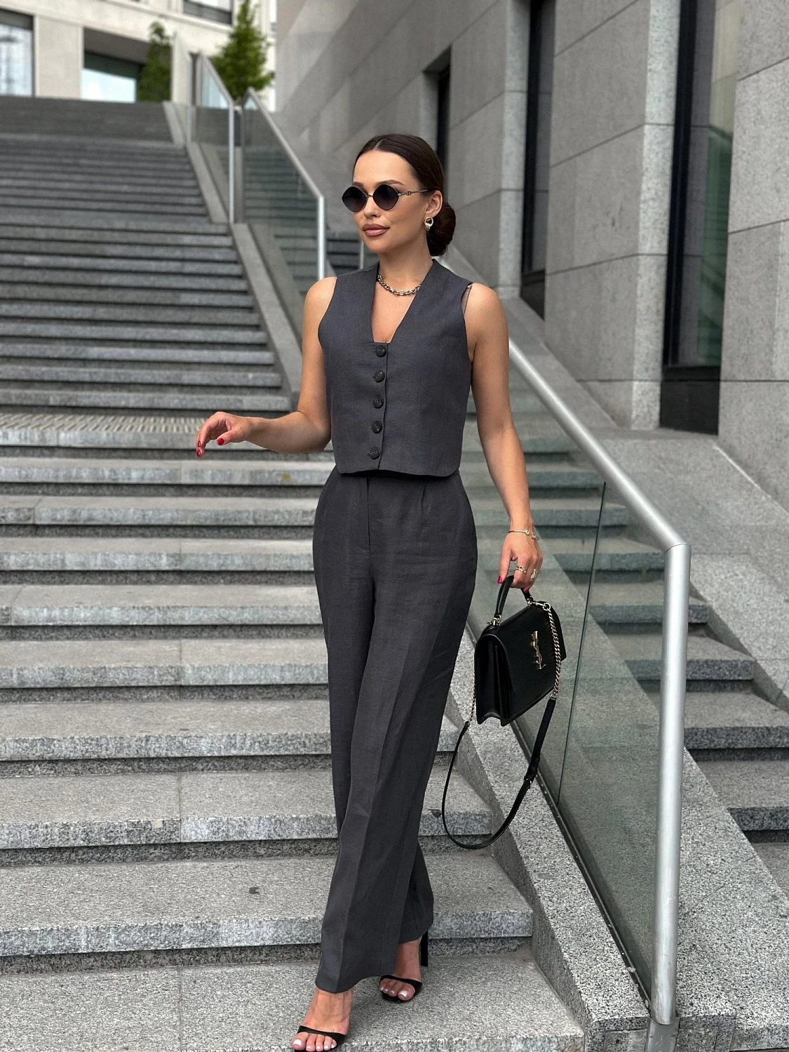 Костюм с жилетом цвет Графит (жилет и брюки можно купить отдельно)