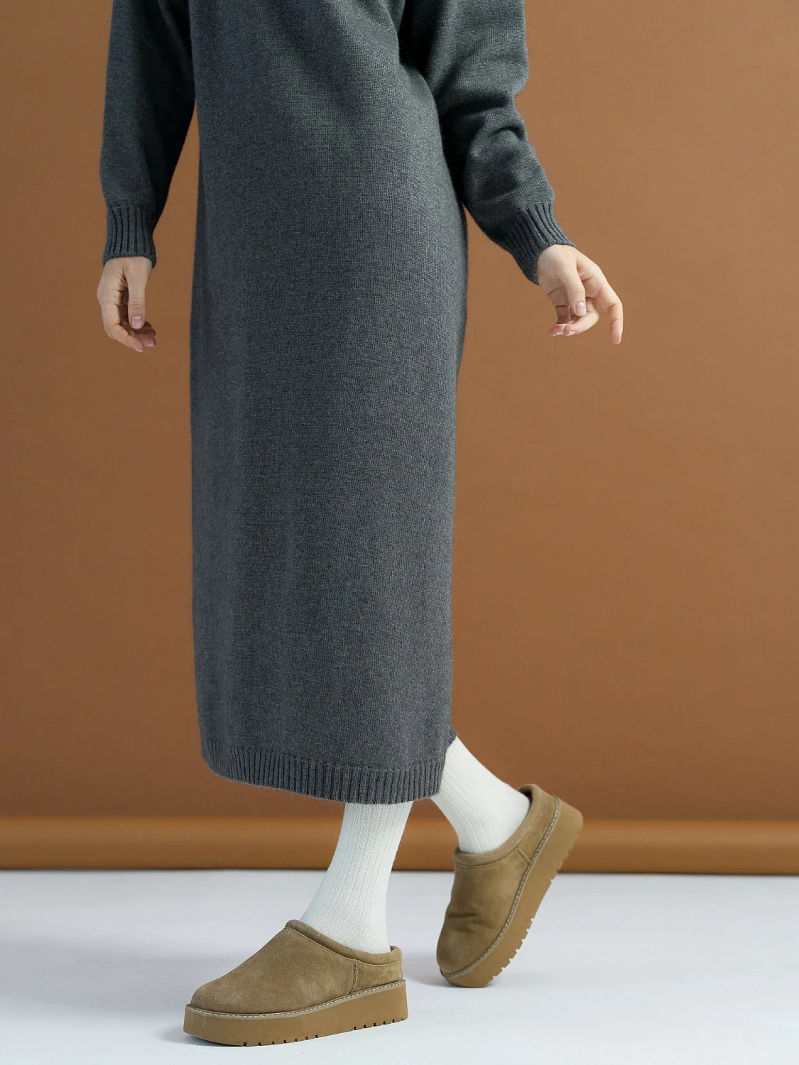 Платье ангоровое цвет Графит