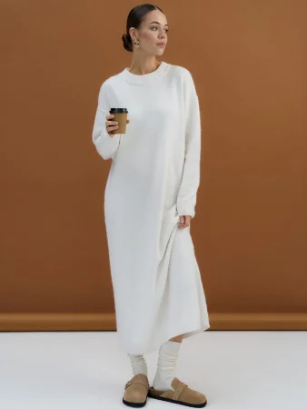 Платье ангоровое цвет Молочный Купить Платье ангоровое цвет Молочный в фирменном магазине спортивной одежды Brillante.by