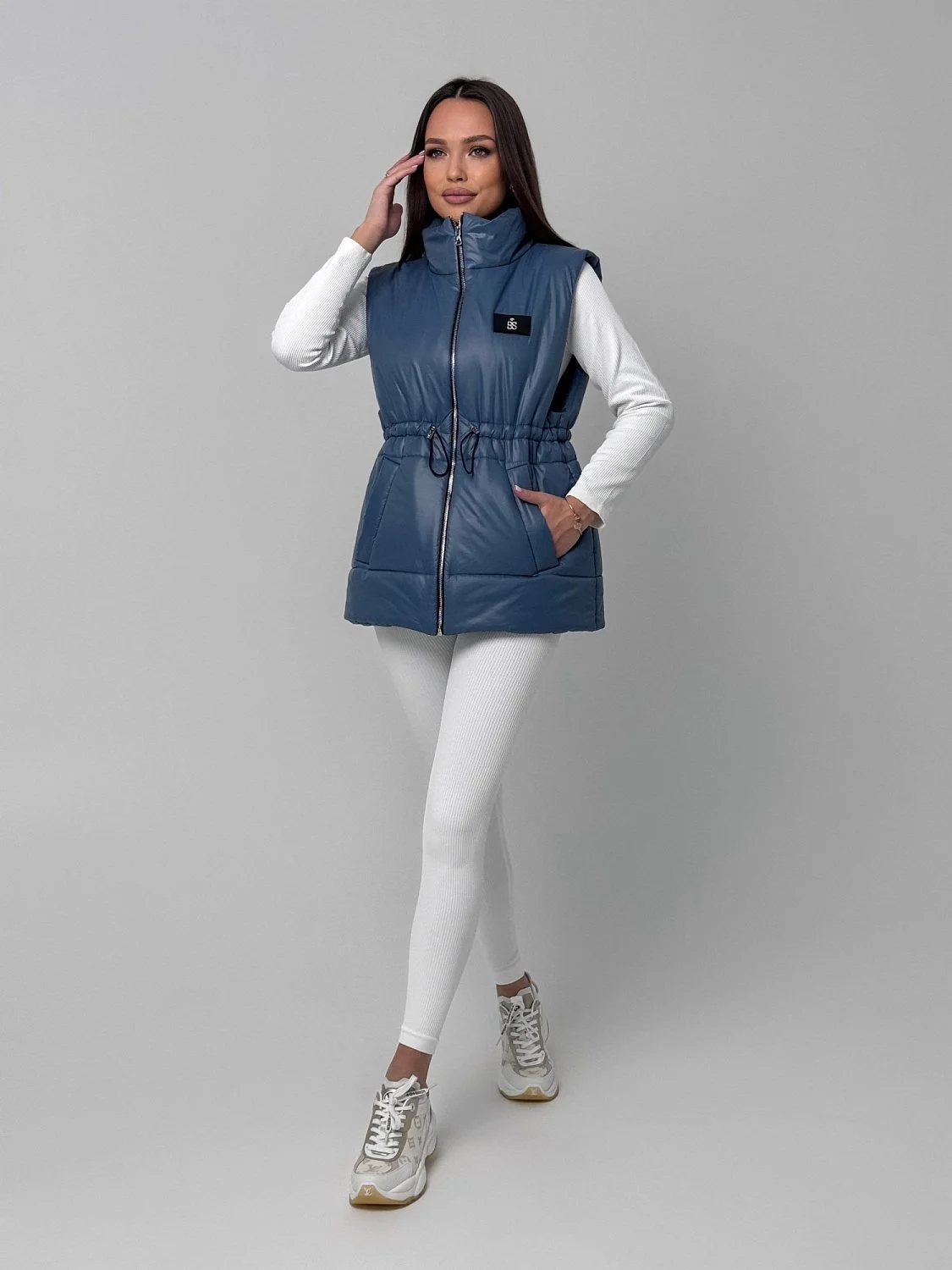 Безрукавка женская цвет Атлантика