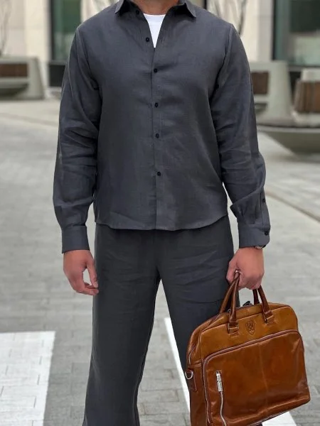 Костюм рубашка, брюки цвет Графит  (можно купить отдельно) - в фирменном магазине спортивной одежды Brillante.by