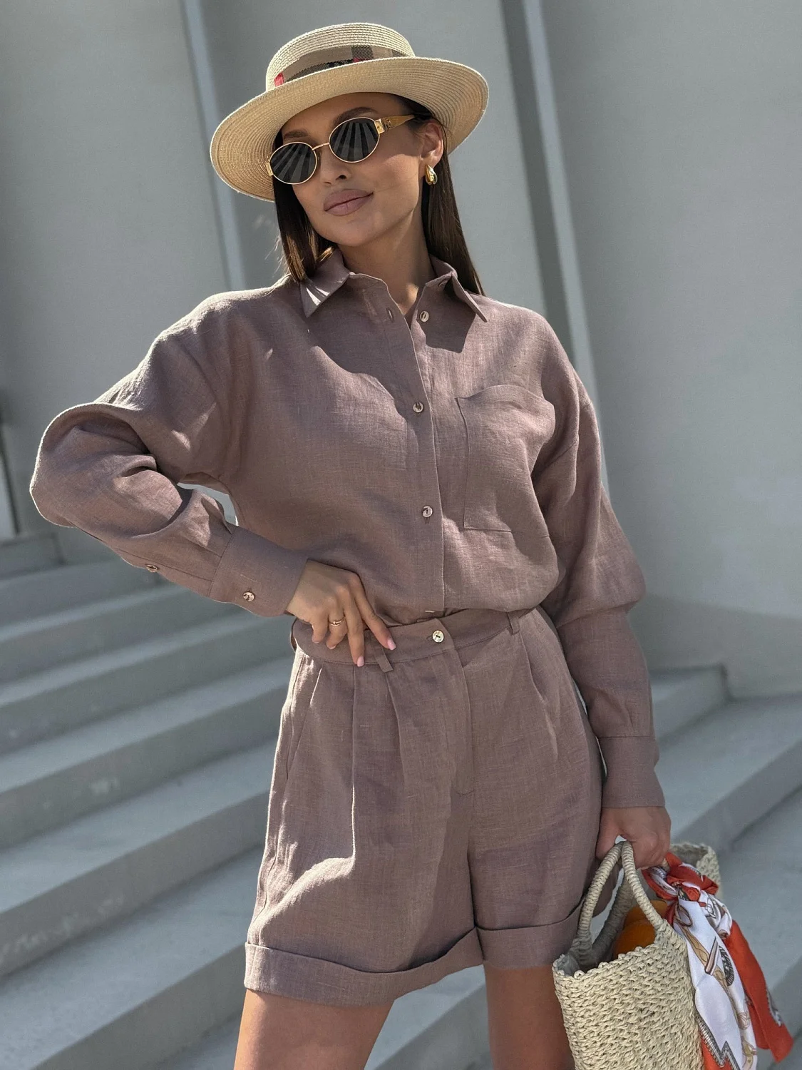 Рубашка Dolce Vita цвет мокко Рубашка Dolce Vita цвет мокко