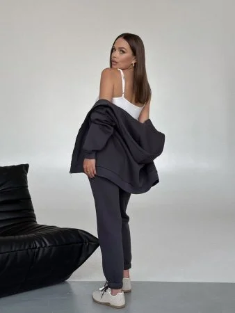 Костюм на молнии цвет ГРАФИТ BS Купить Костюм на молнии цвет ГРАФИТ BS в фирменном магазине спортивной одежды Brillante.by