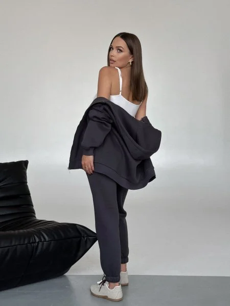 Костюм на молнии цвет ГРАФИТ BS - в фирменном магазине спортивной одежды Brillante.by