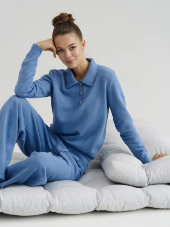 Поло Eclat цвет ледяной голубой