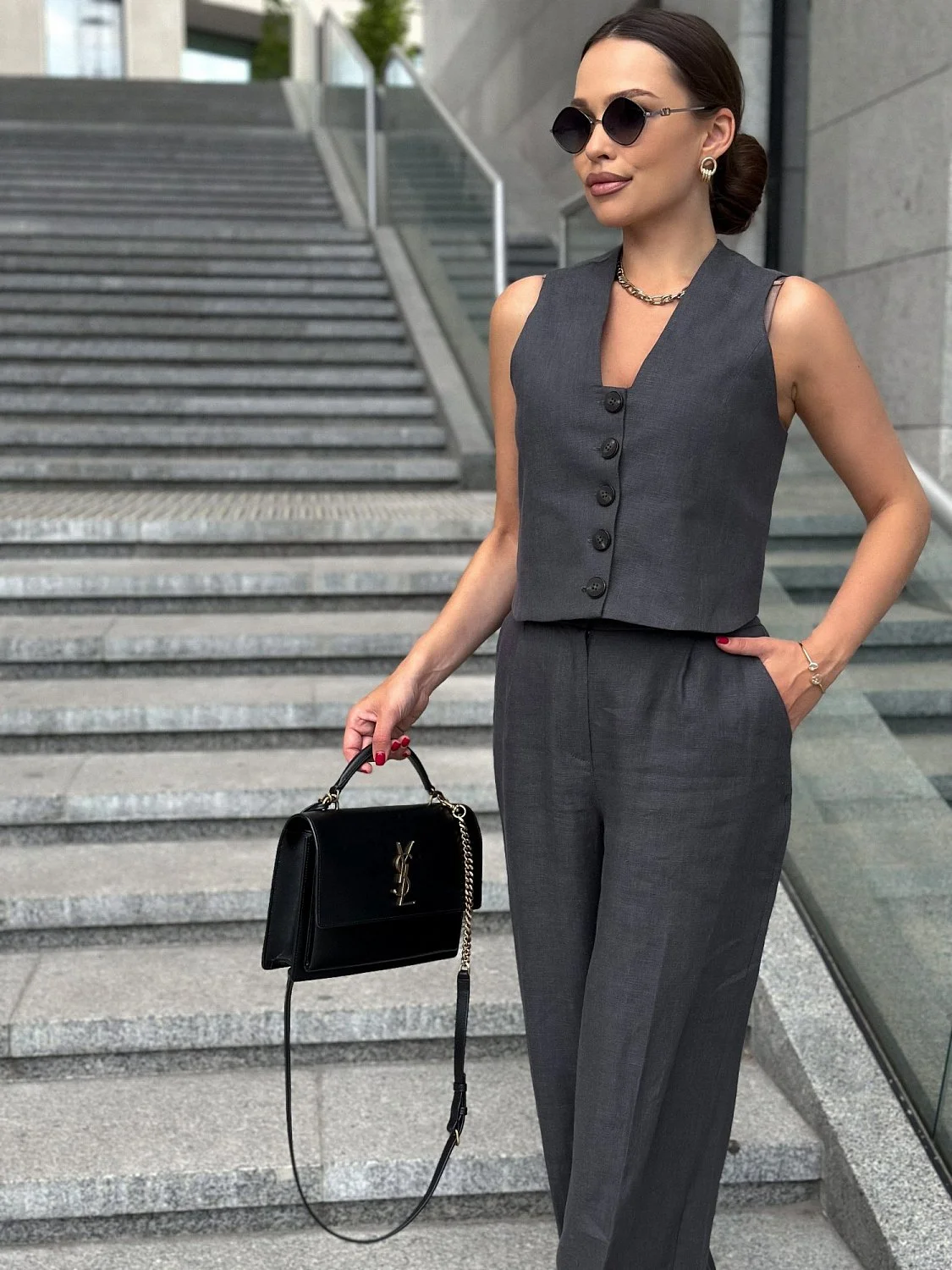 Костюм с жилетом цвет Графит (жилет и брюки можно купить отдельно)