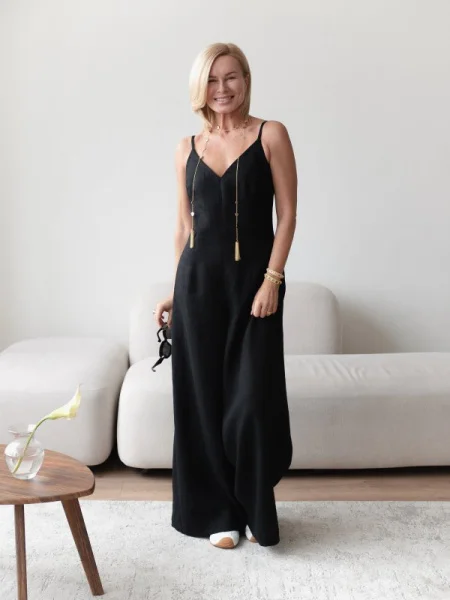 Комбинезон брючный цвет черный