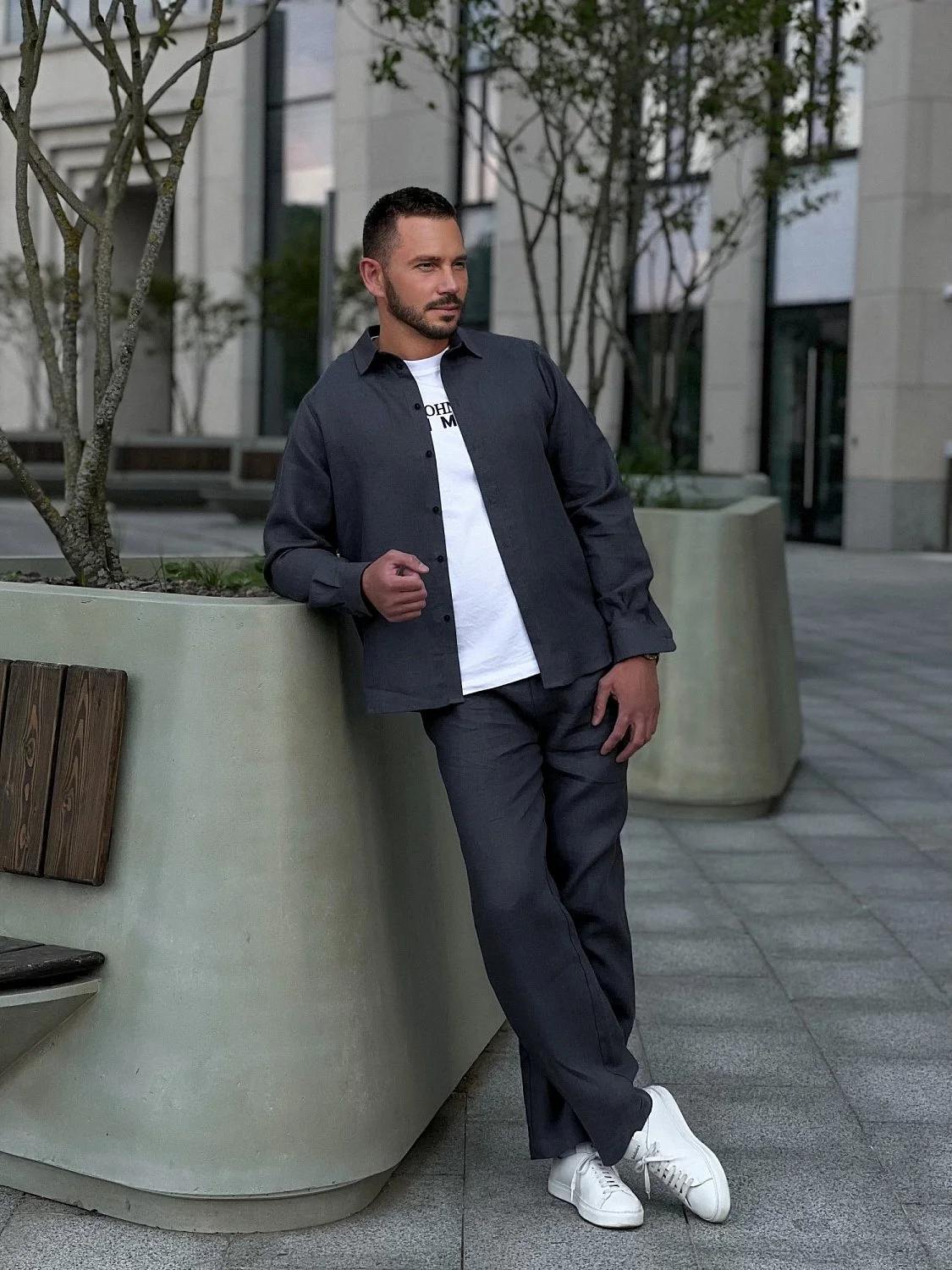 Костюм рубашка, брюки цвет Графит  (можно купить отдельно)