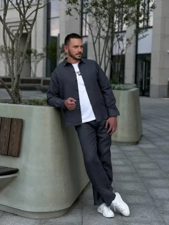 Купить Костюм рубашка, брюки цвет Графит  (можно купить отдельно) в фирменном магазине спортивной одежды Brillante.by